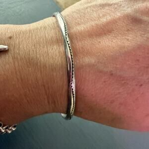 Tahe 925 Sterling Silver Cuff Bracelet